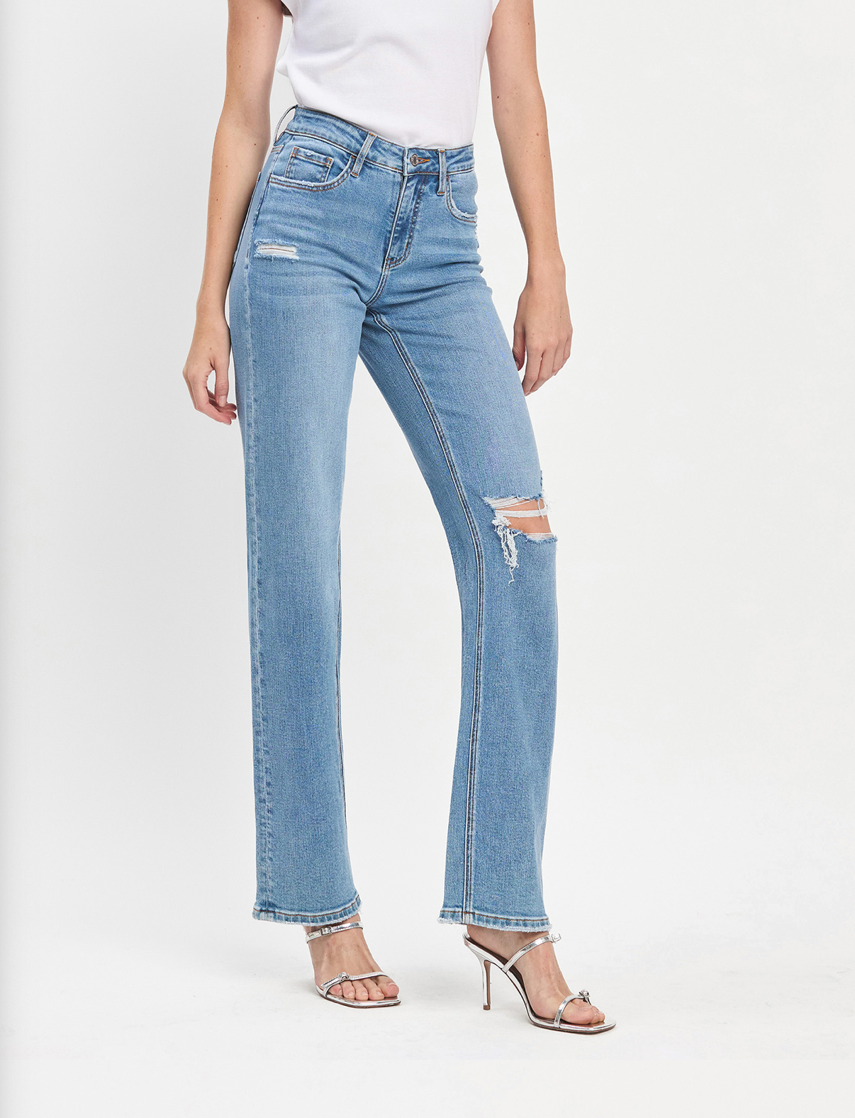 Maddy Slim Wide Leg Jean