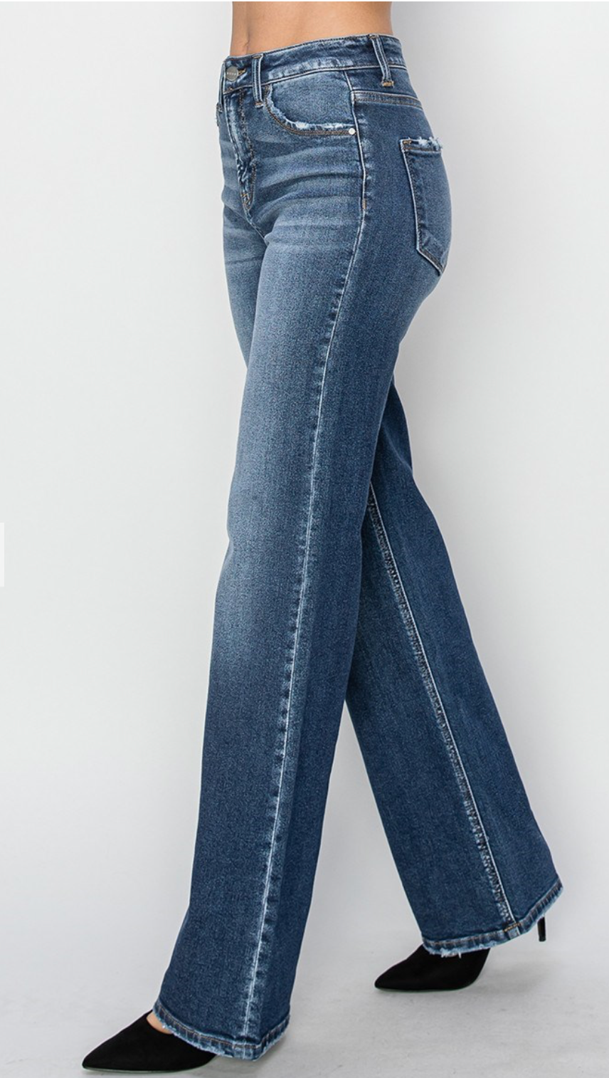 Lucy Dark Wide Leg Jean