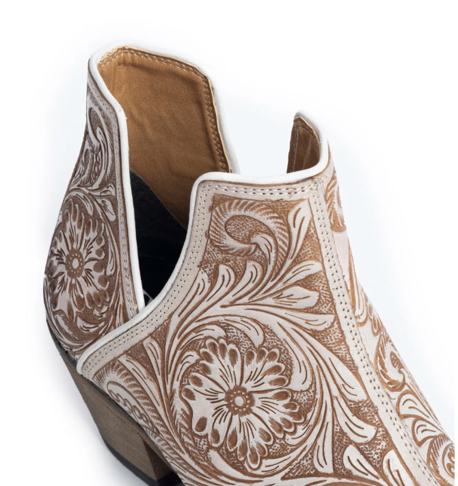 Western Moxie Hand-Tolled Booties