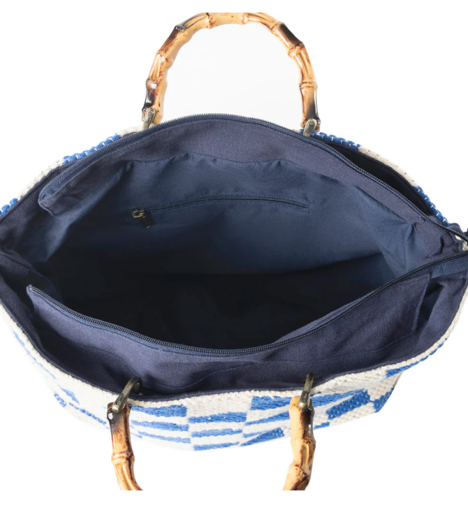 Classic Cottage Checker Tote Bag