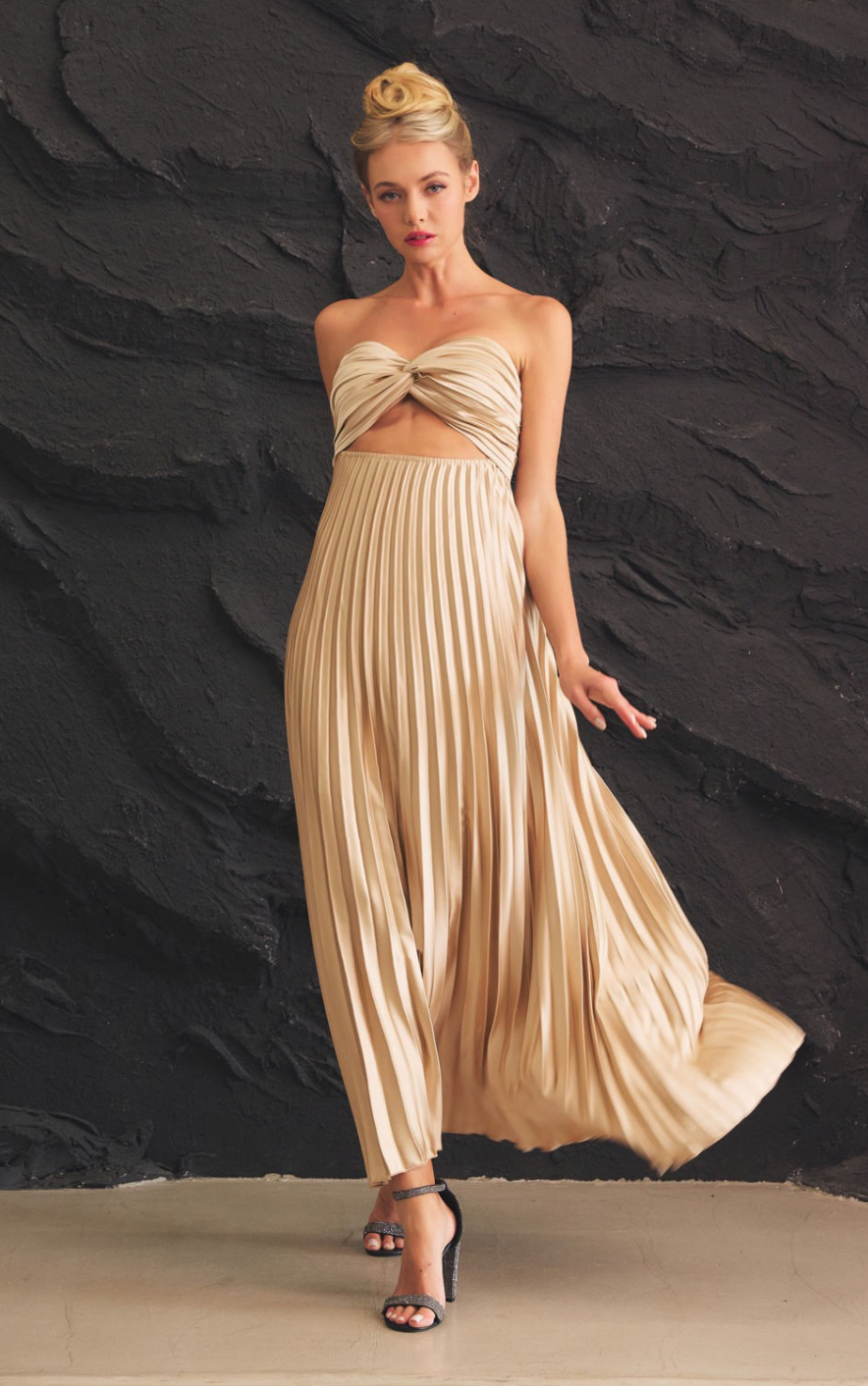 Sophia Pleated Dress
