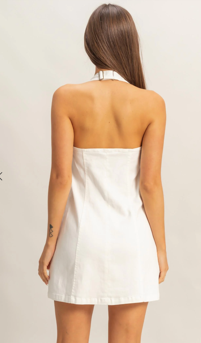 Jeanie Zip Denim Dress