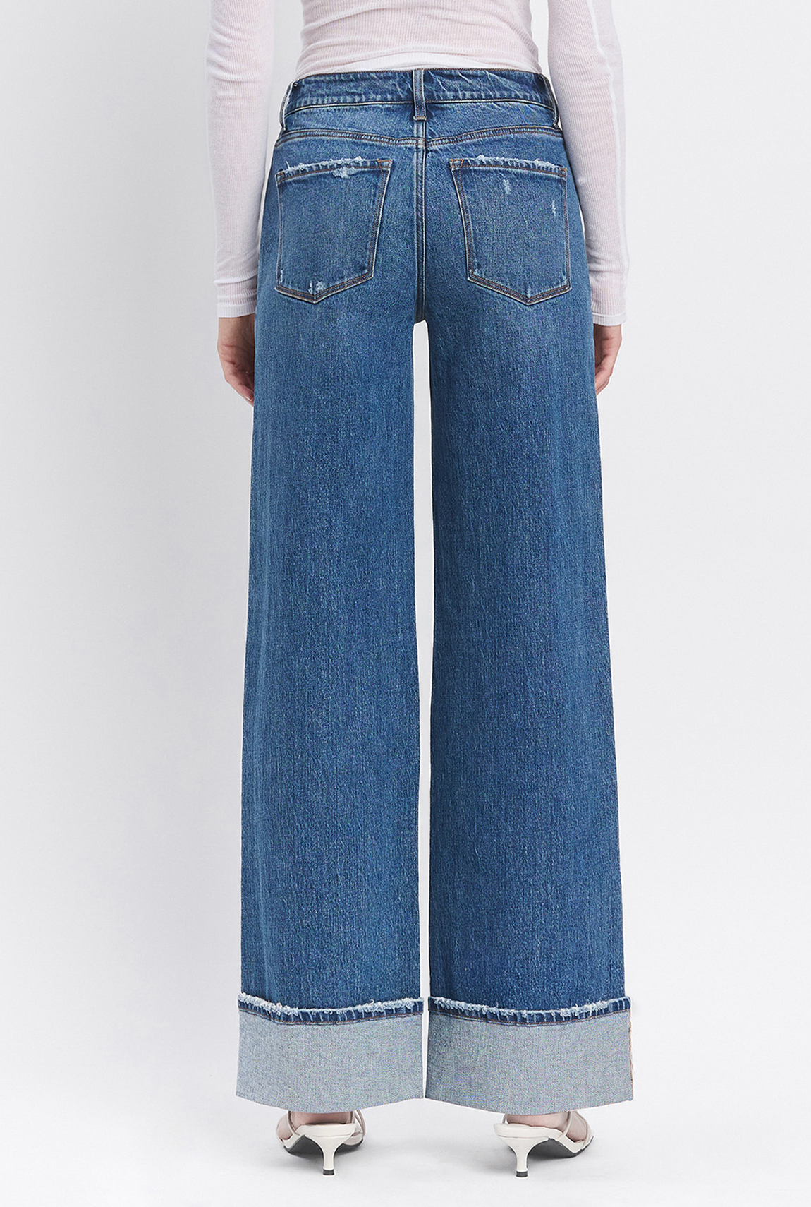 Kris Double Seam
| Shine Cuffed Panel Baggy Jean*