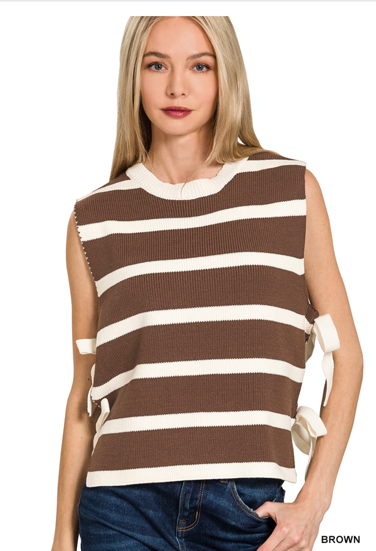 Missy Side Tie Sweater Vest