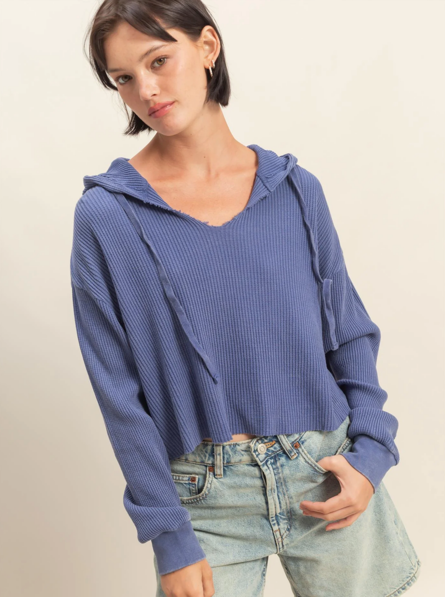 Karla Waffle Knit Hoodie (8 Colors)