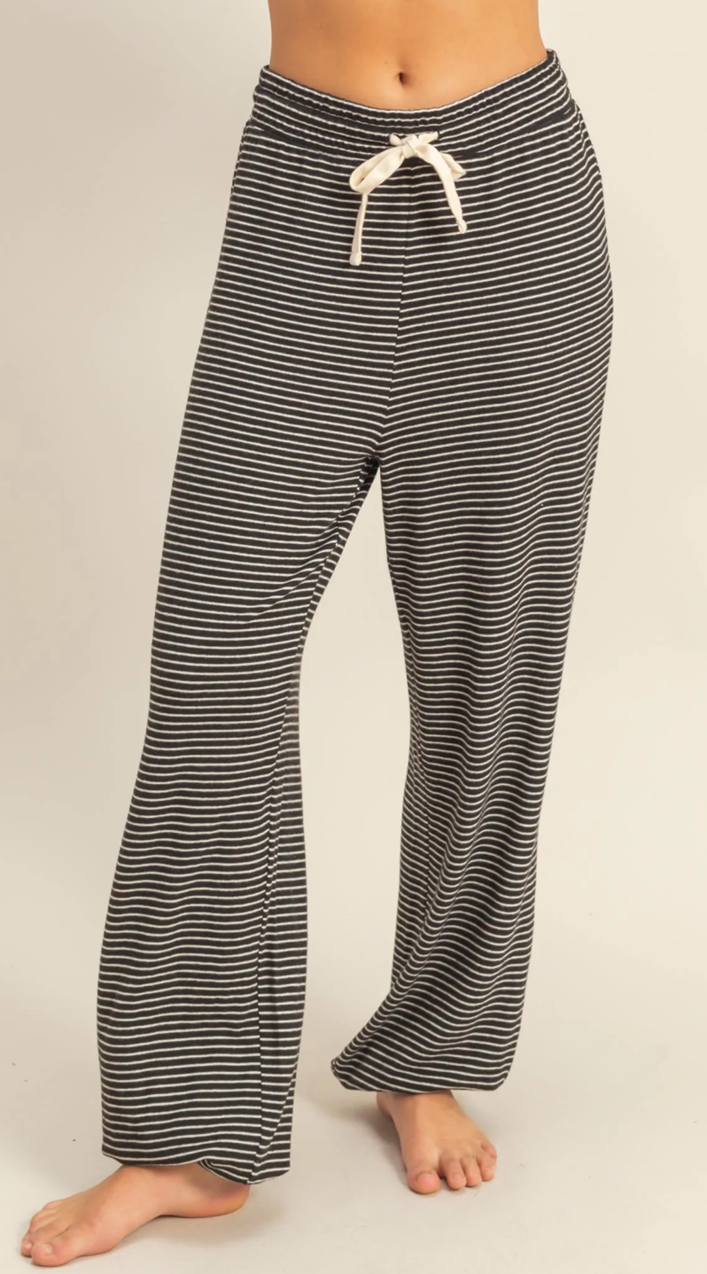 Striped Drawstring Lounge Jogger (6 Colors)