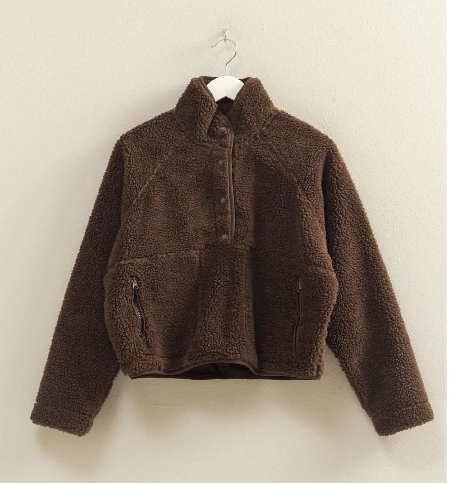 Sherpa Half Snap Jacket (5 Colors)