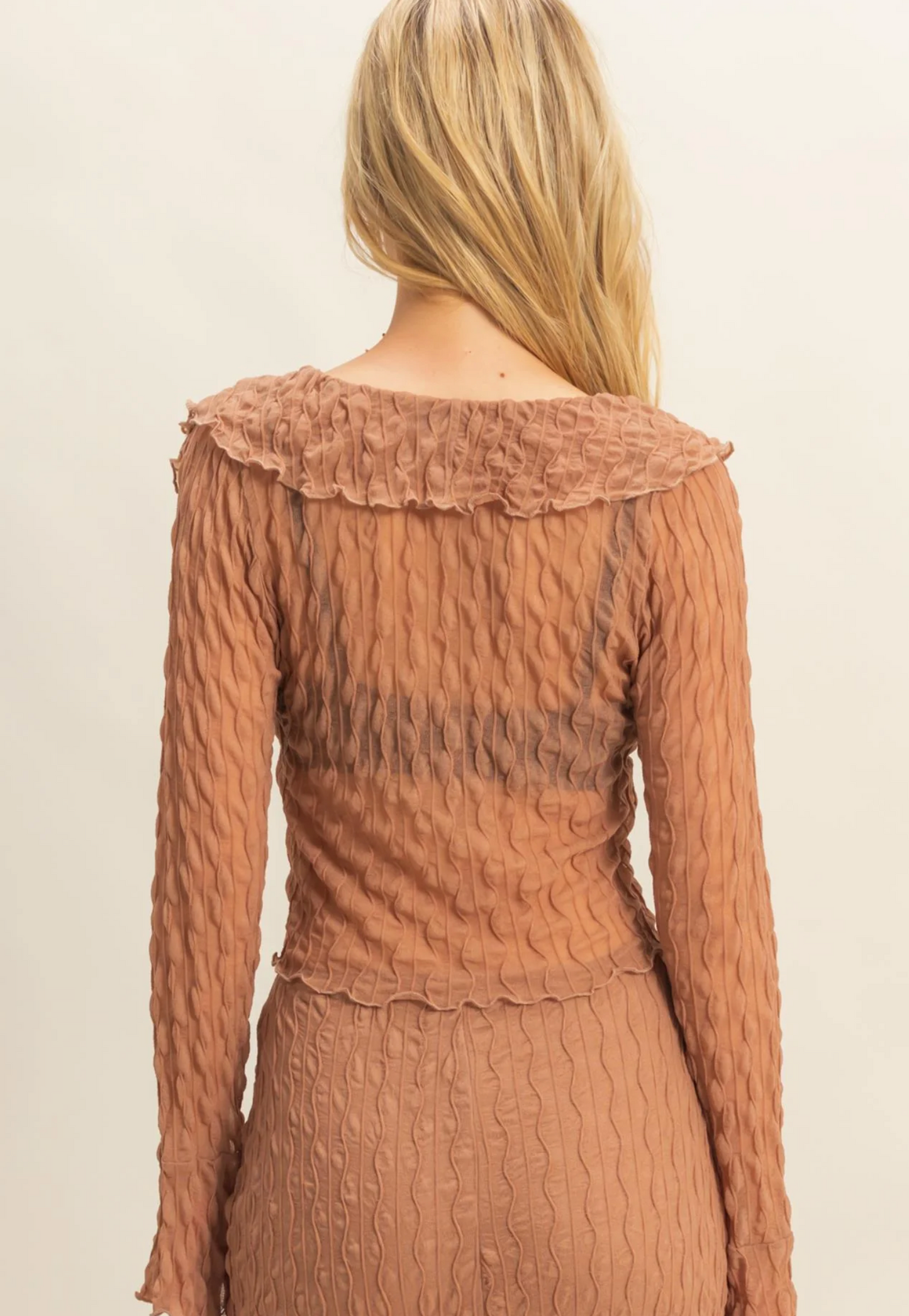 Textured Lace Blouse (2 Colors)