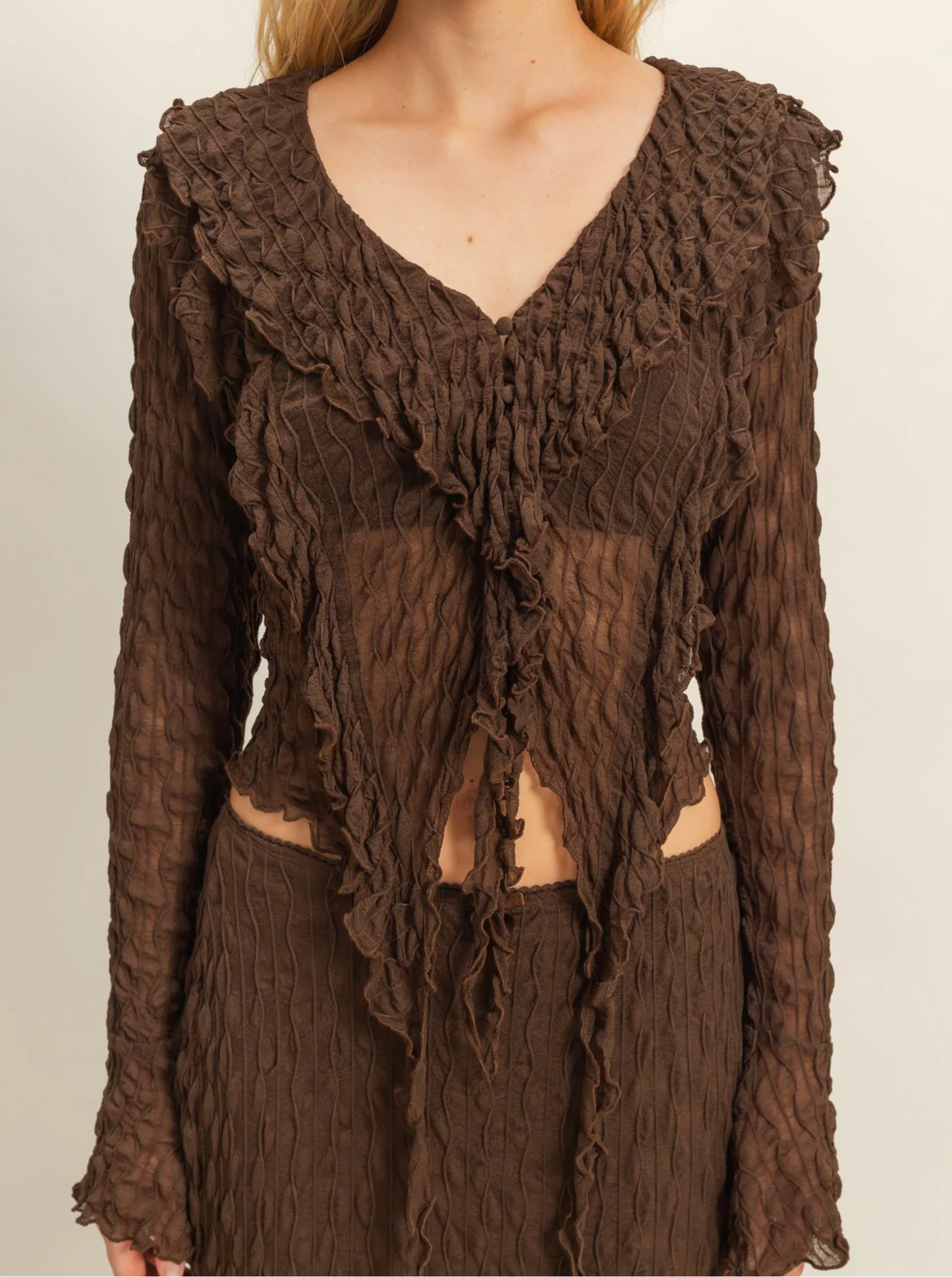 Textured Lace Blouse (2 Colors)