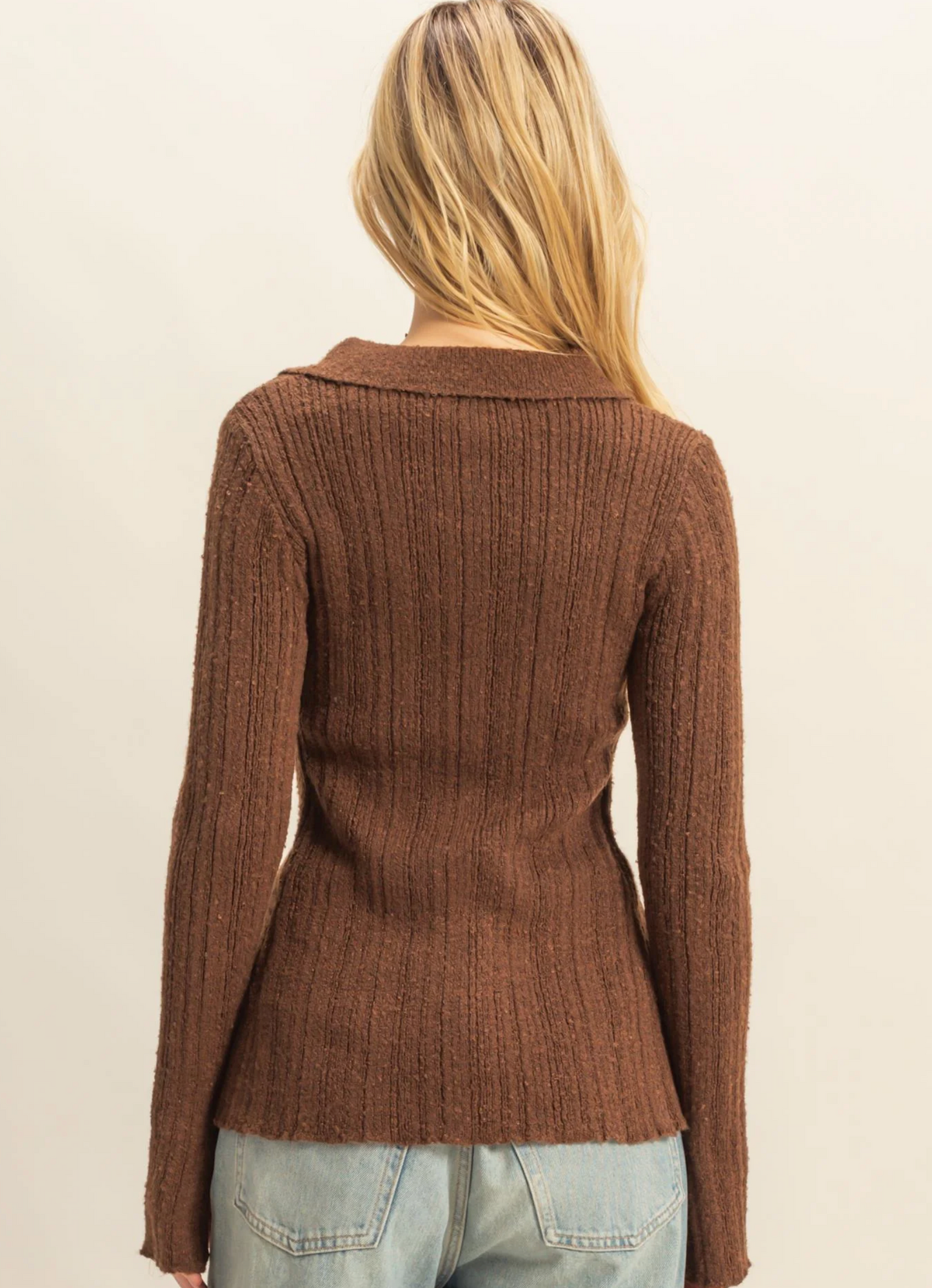 Cardigan with Envelope V-Neckline (3 Colors)