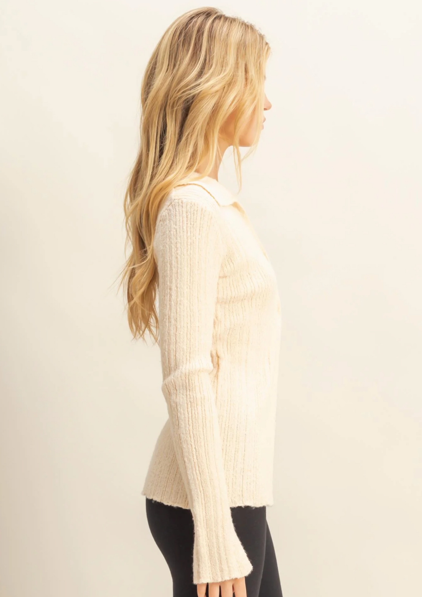 Cardigan with Envelope V-Neckline (3 Colors)