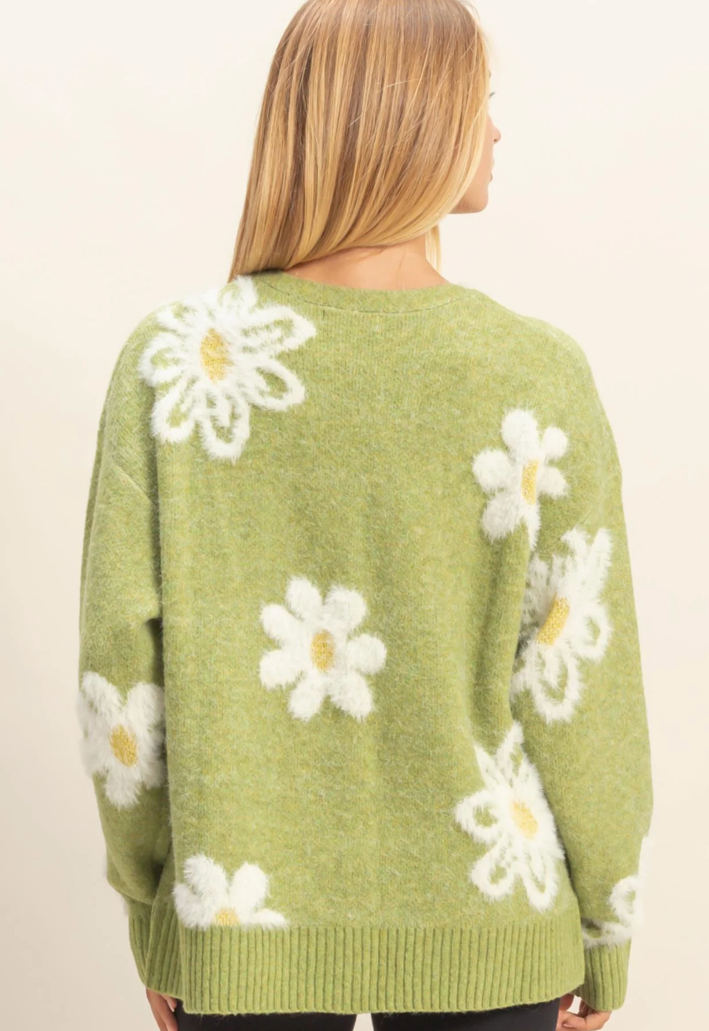 Flower Sweater Cardigan (3 Colors)