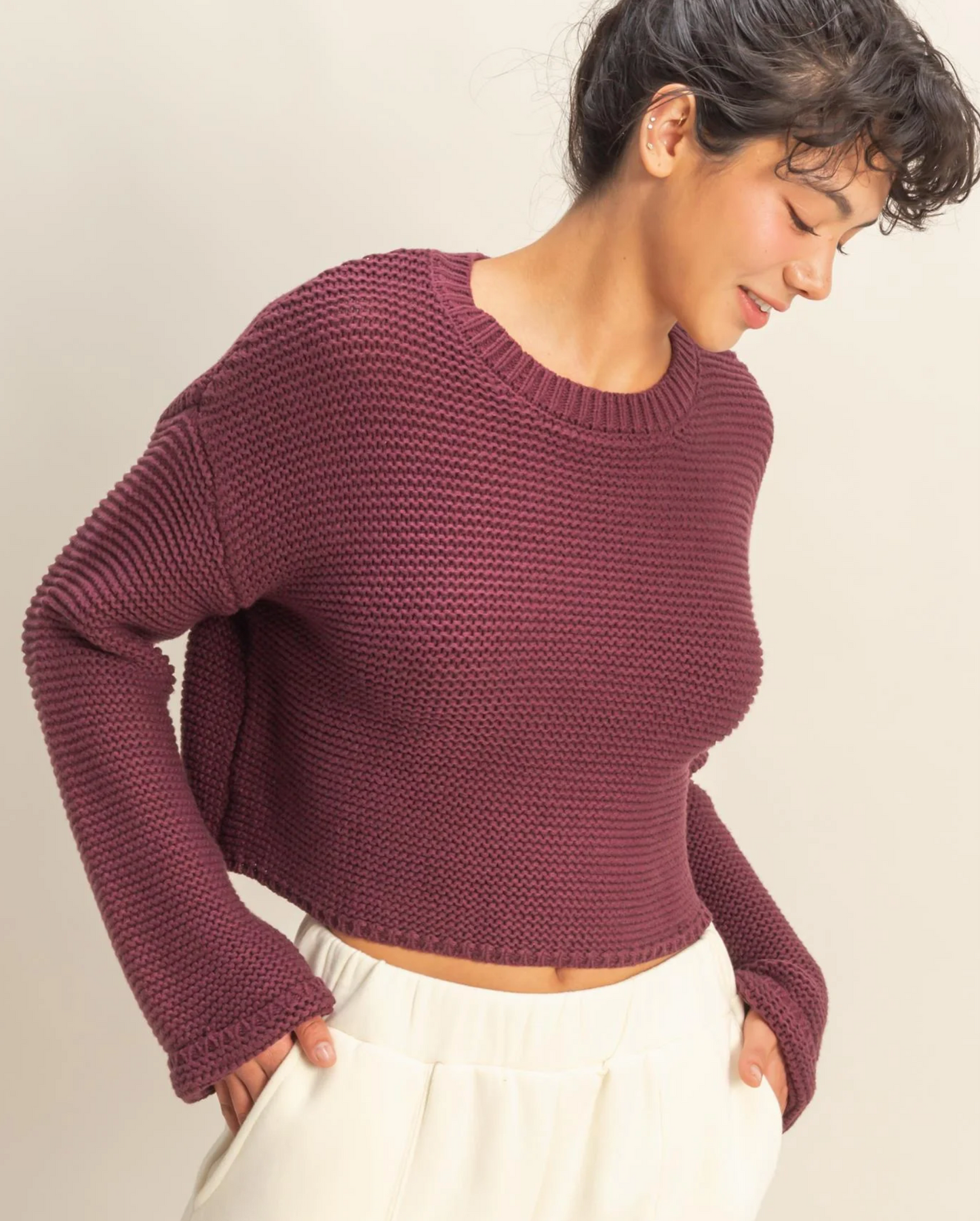 Arleth Textured Sweater (Six Colors)
