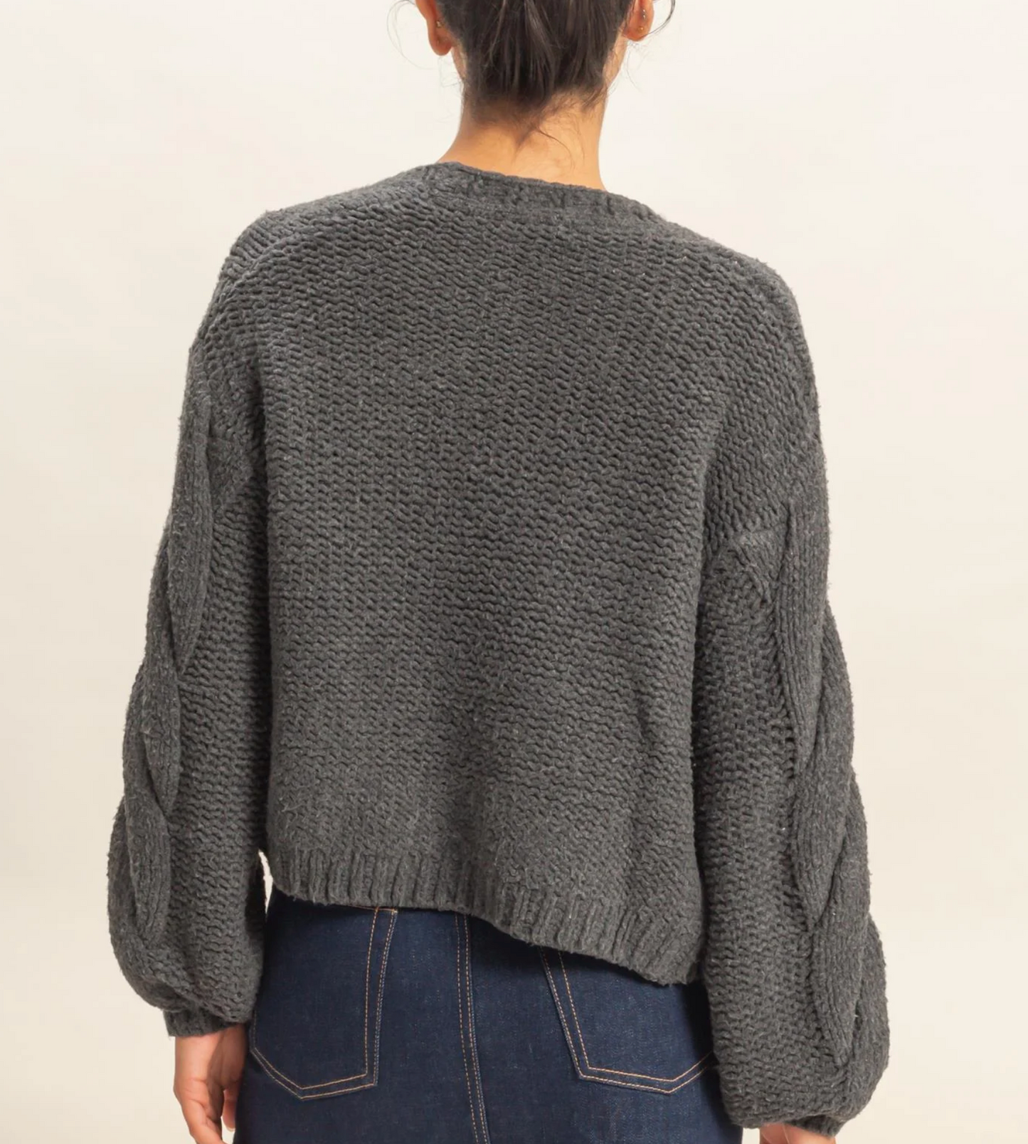 Jaylene Cable Knit Cardigan