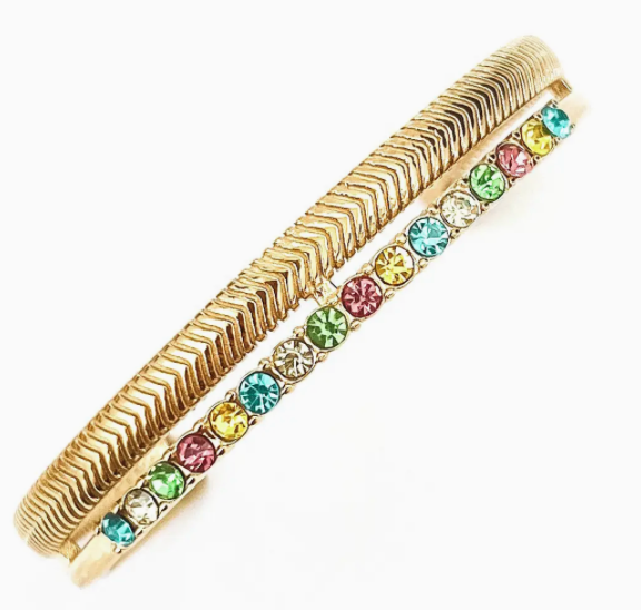 Brewer Crystal Cuff Bracelet