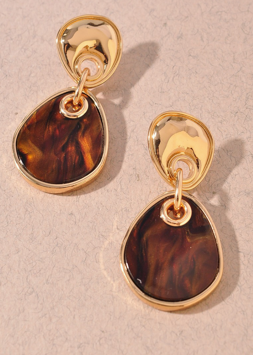 Teardrop Resin Earring