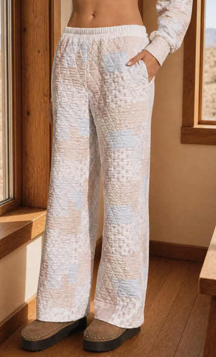 Whitney Multi-Pattern Quilted Pants