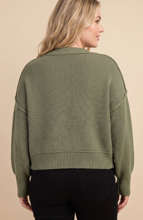 JoJo Drop Shoulder Sweater (Plus)