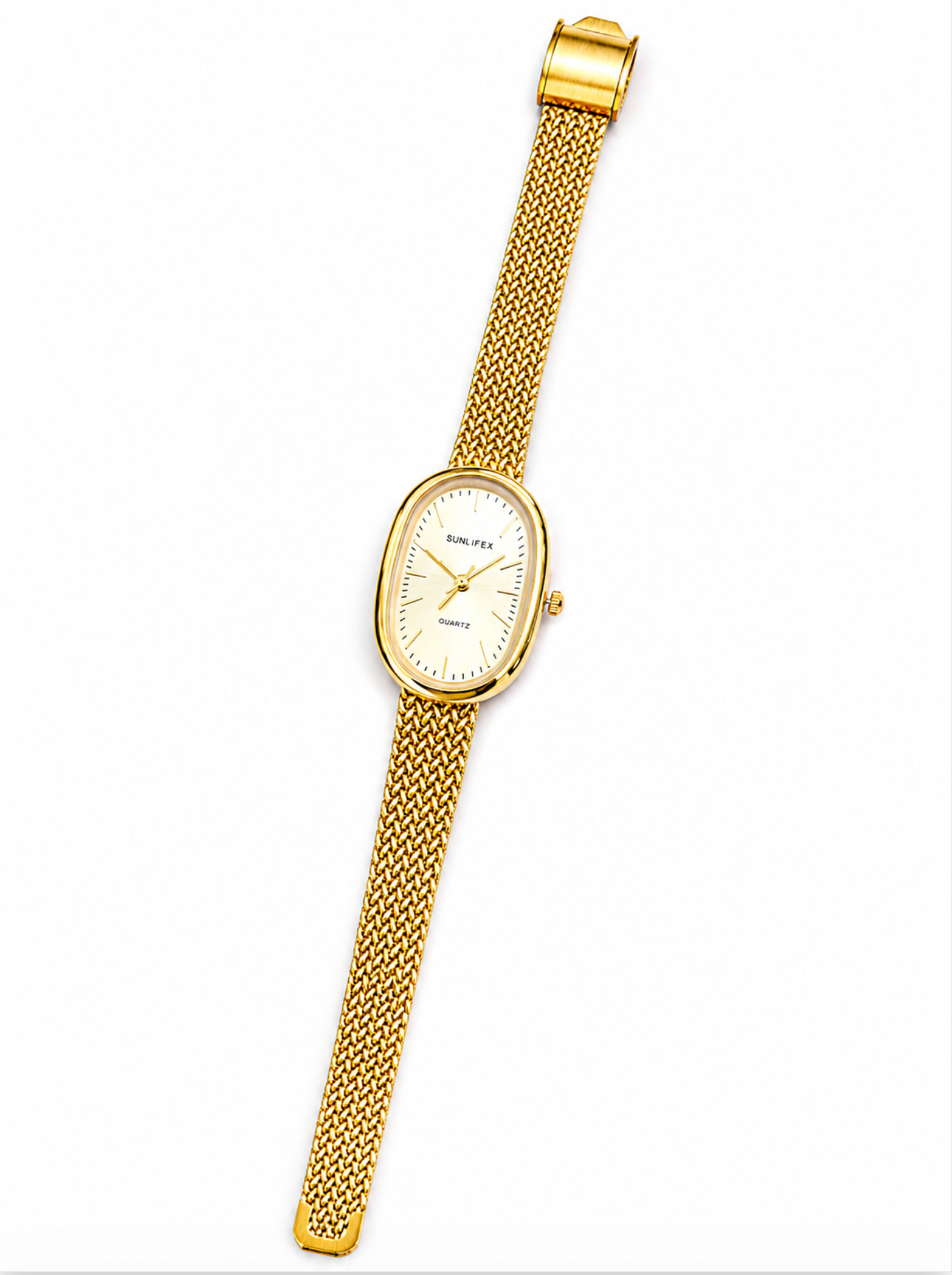 The Ellis Vintage Oval Gold Watch