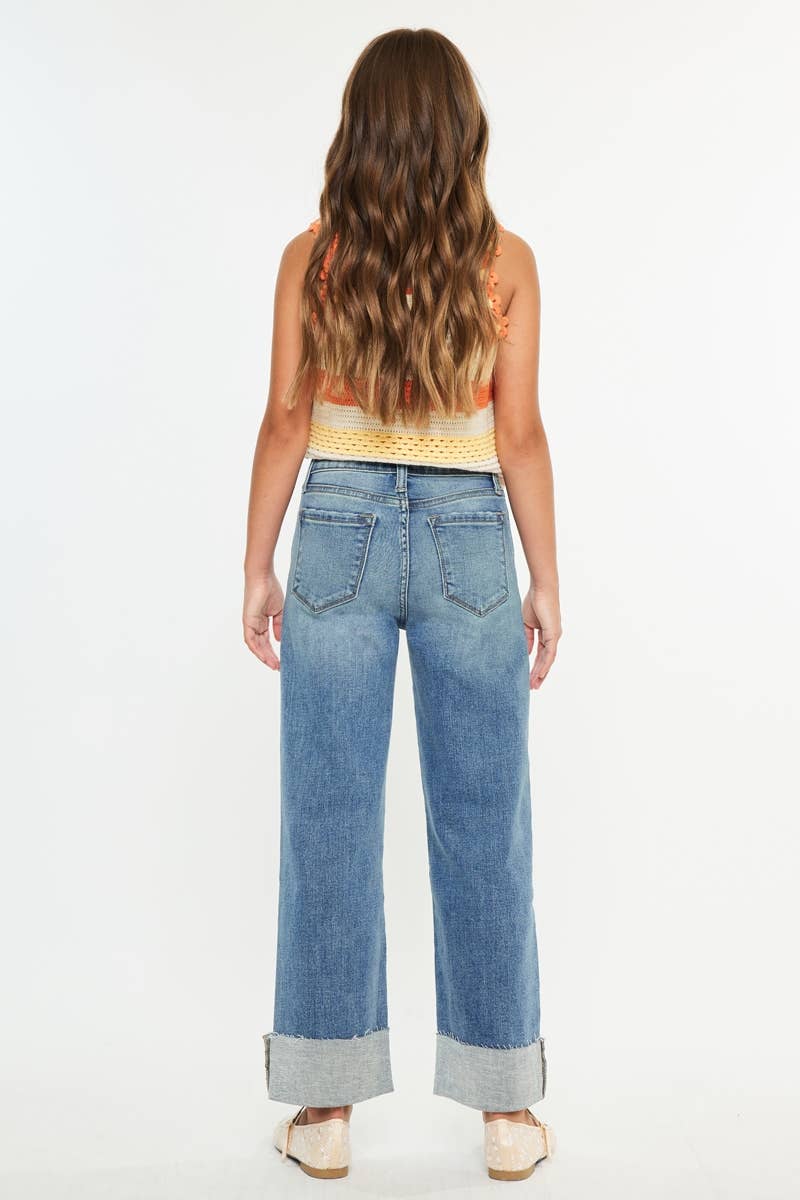 YOUTH WIDE LEG JEANS