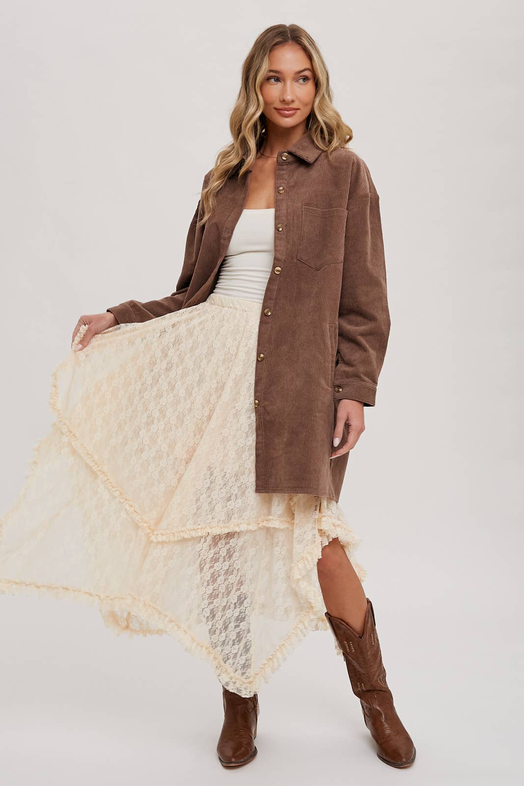 Round Up Layered Lace Skirt