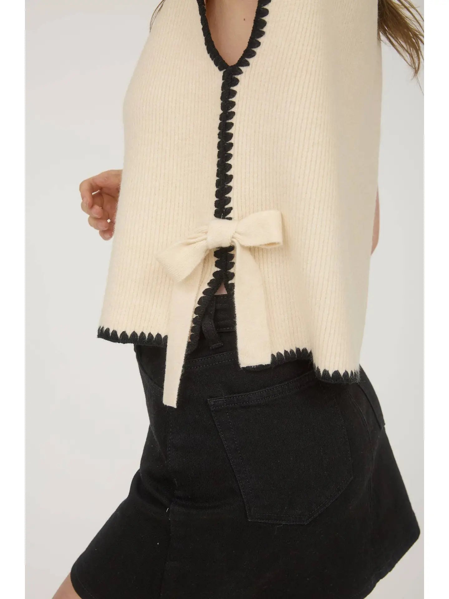 Kel Side Tie Sweater (2 Colors)