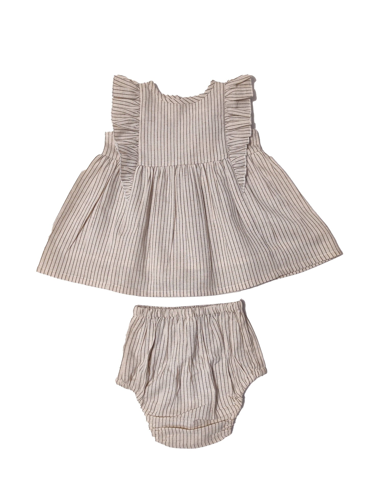 Flutter Sleeves Dress and Bloomers