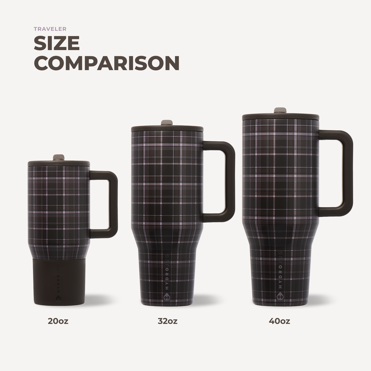 HydroJug - Flannel 40 oz Traveler Tumbler