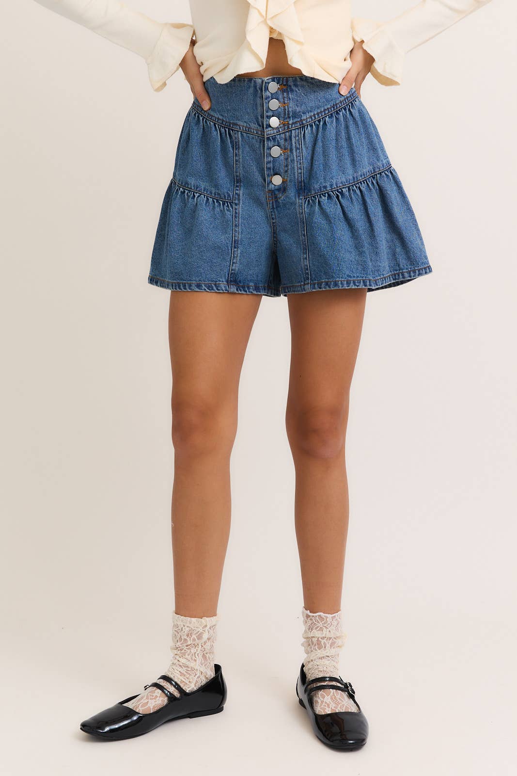Mackies High Waisted Shorts