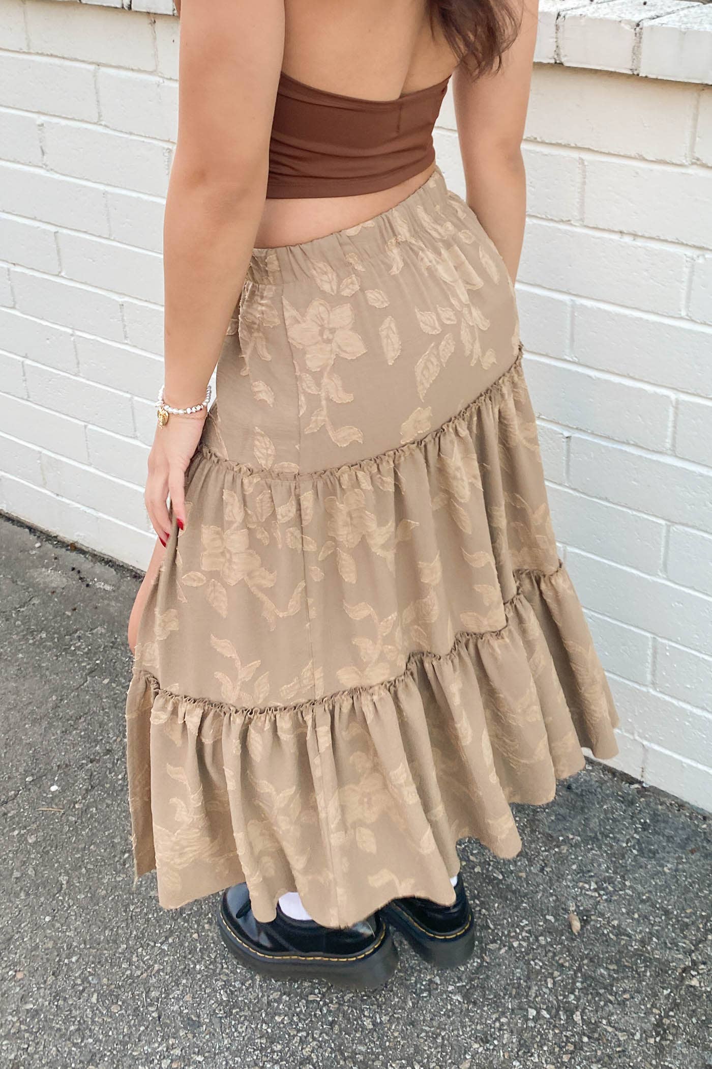 Kinsley Textured Tiered Skirt*
