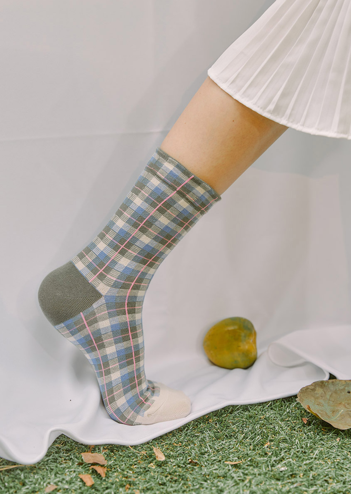 Women's Crew Small Check X Check Socks