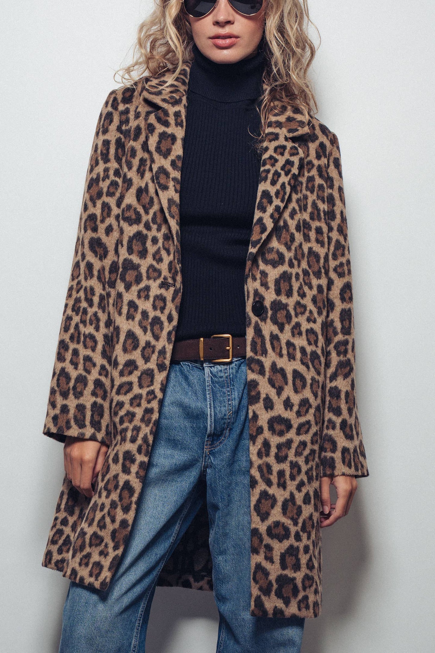 Leopard Print Statement Coat