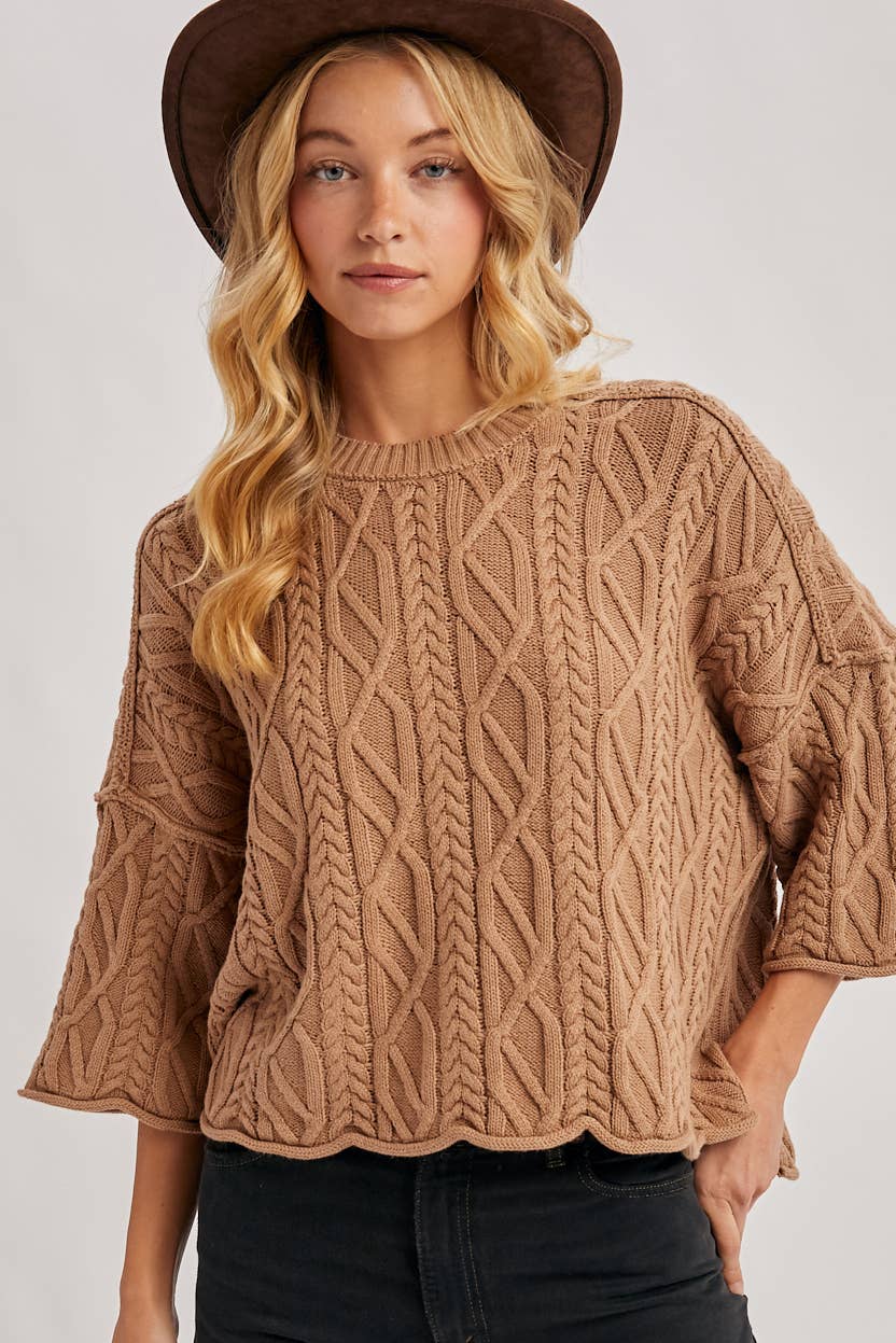 Joanne Cable Knit Sweater