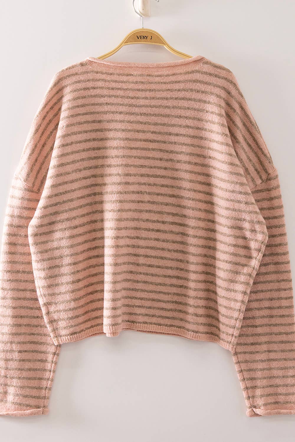 Olivia Button Down Stripe Sweater