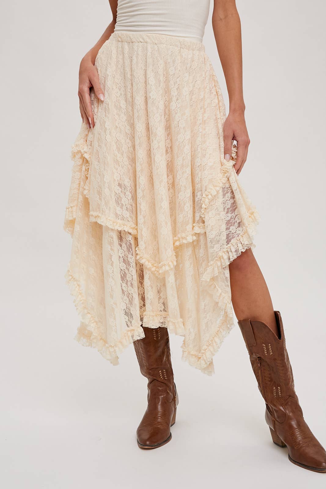 Round Up Layered Lace Skirt