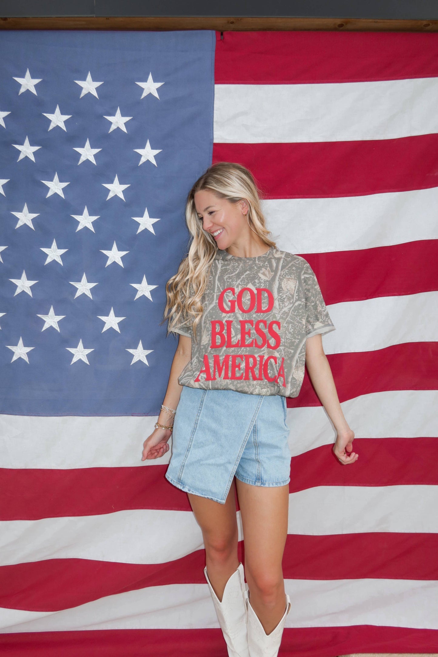 God Bless America Camo T-Shirt