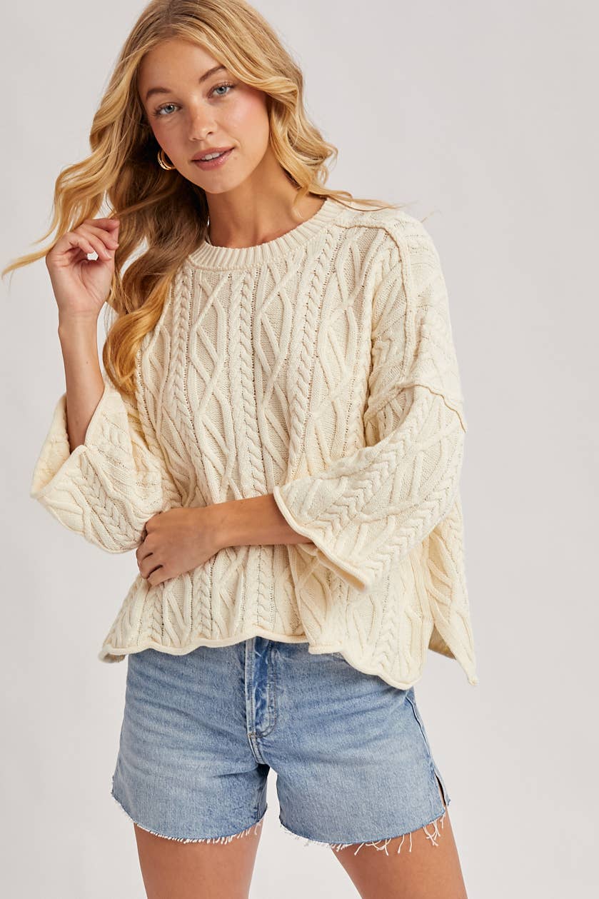 Joanne Cable Knit Sweater
