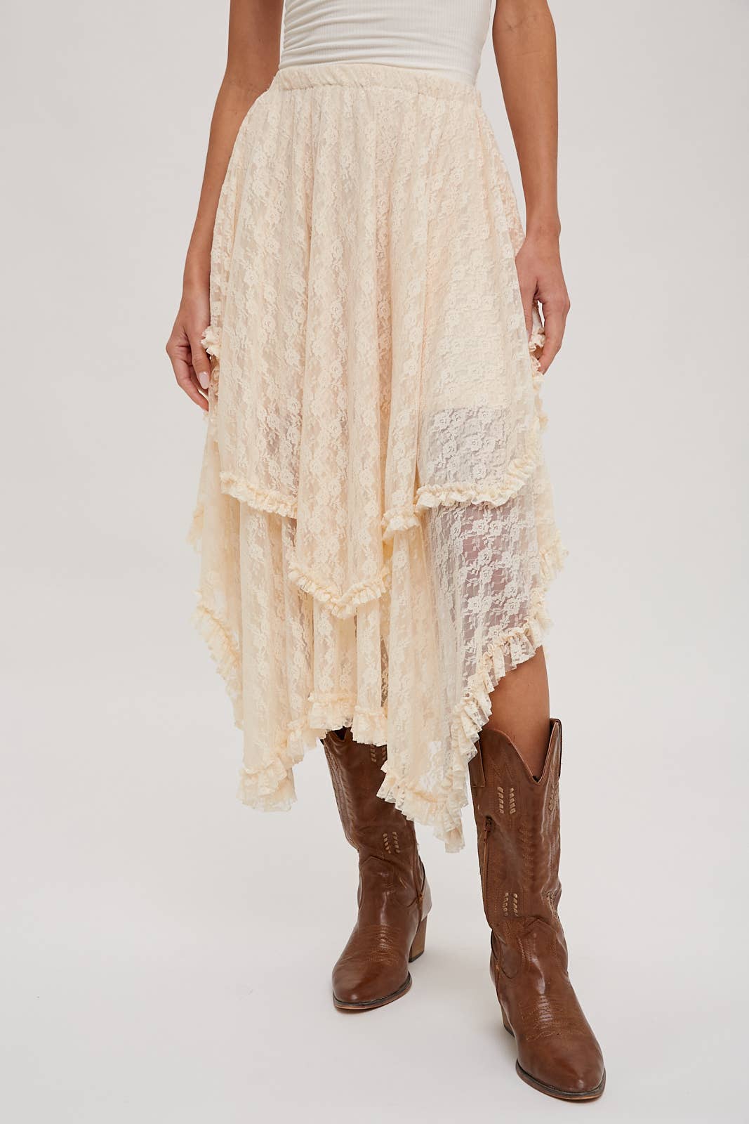 Round Up Layered Lace Skirt