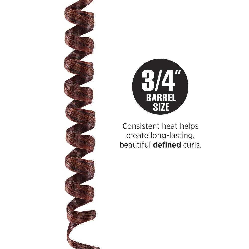 Hot Tools Professional Black Gold Curling Iron/Wand, 3/4"