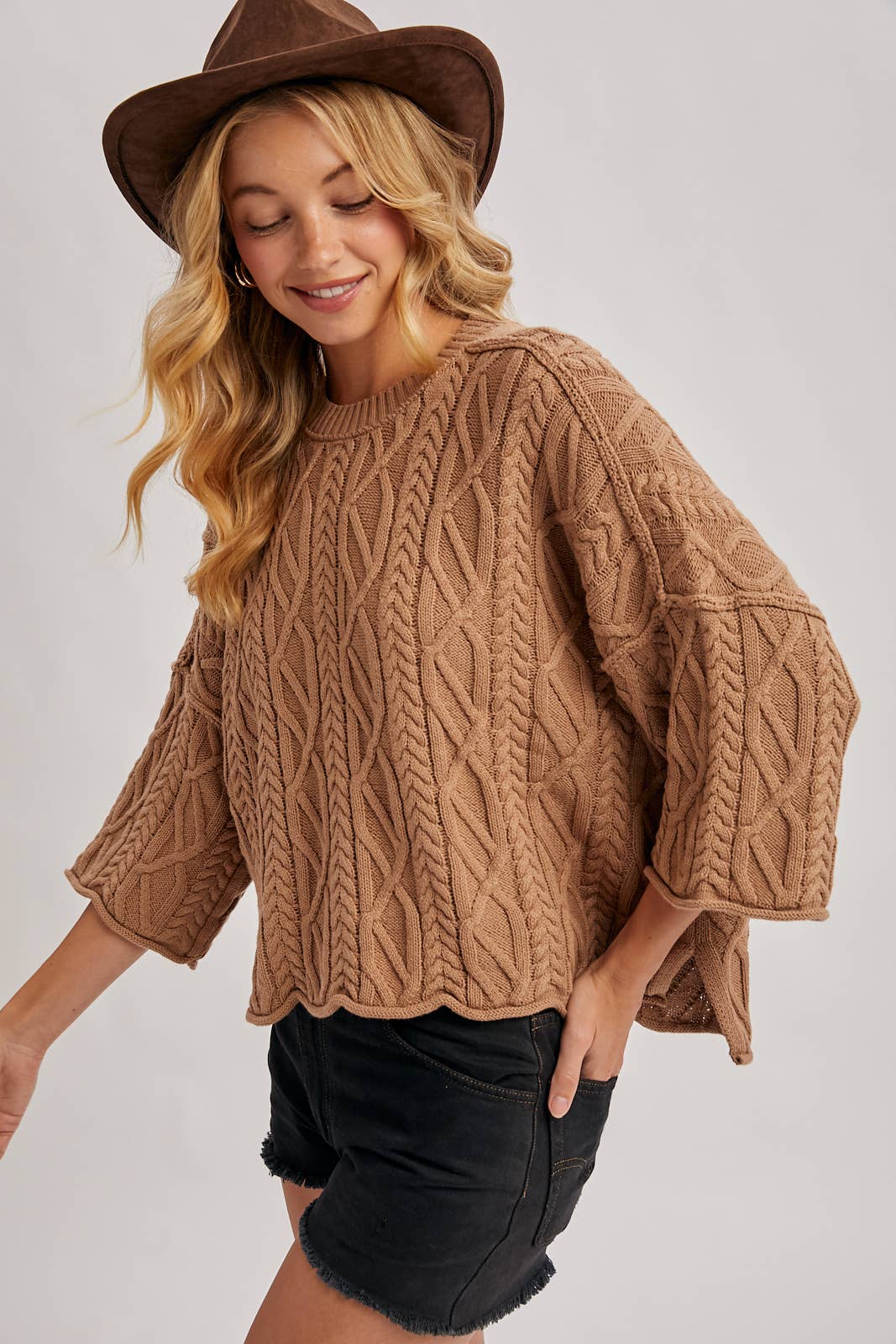 Joanne Cable Knit Sweater