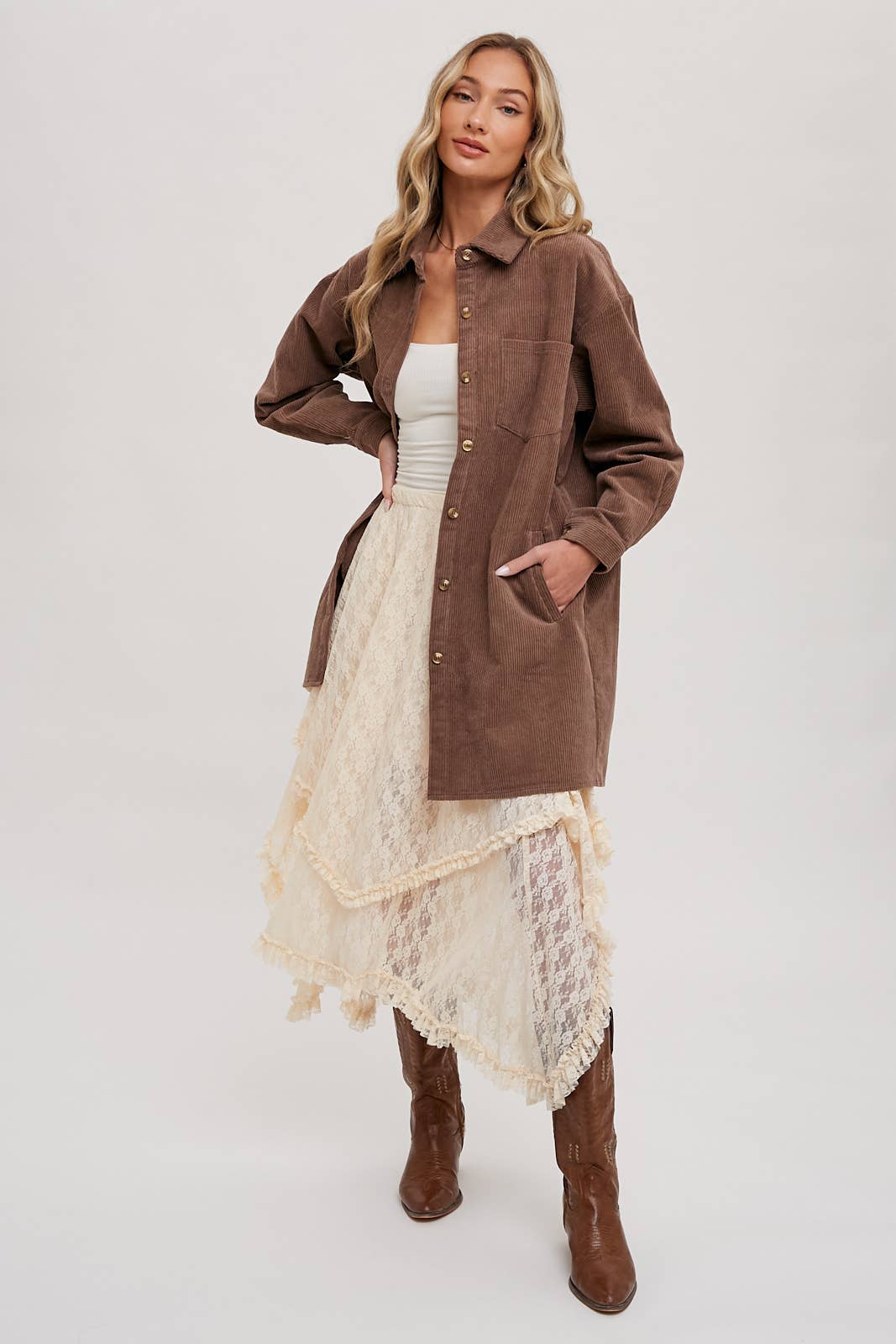 Round Up Layered Lace Skirt
