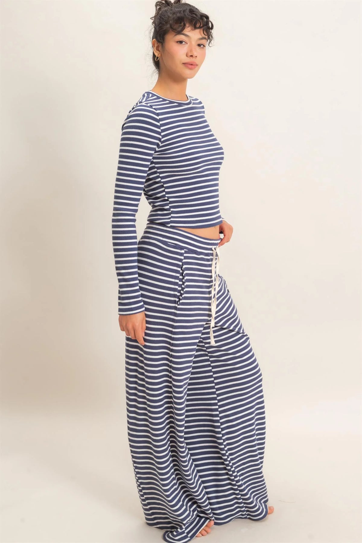 Karlie Stripe Long Sleeve Set (Three Colors)