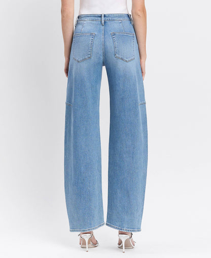 Silvia High Rise Barrel Jean