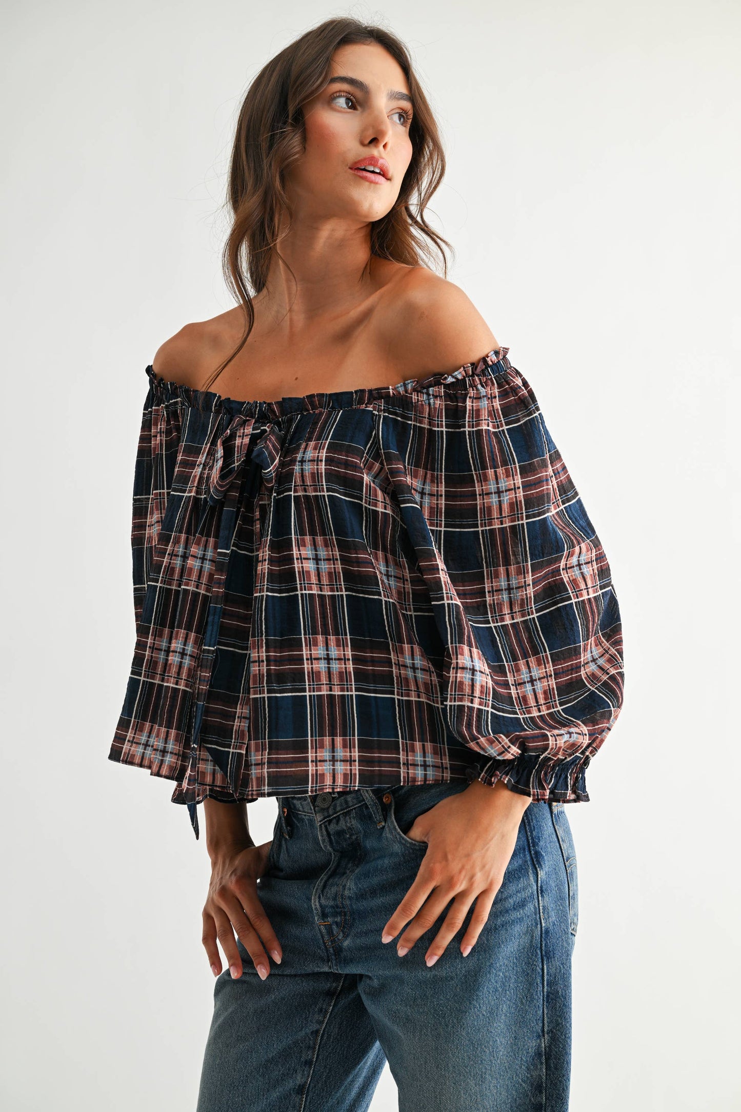 Kaye Plaid Blouse