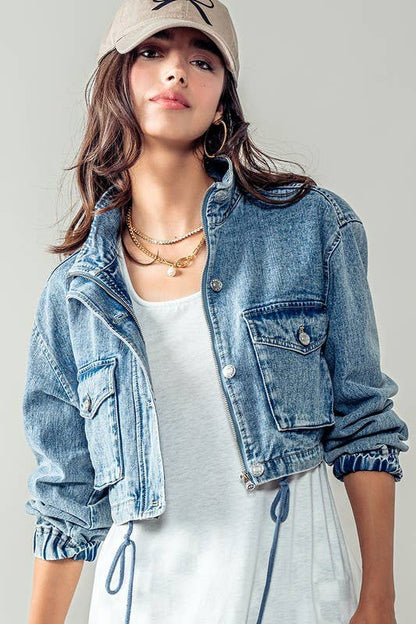 Cropped Denim Jacket