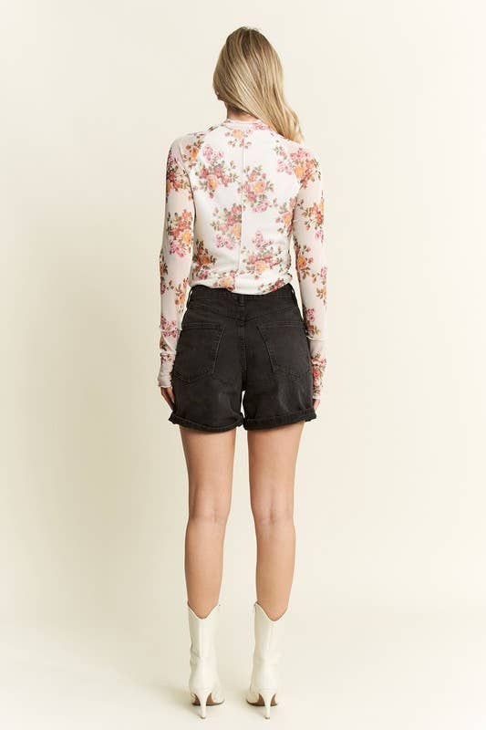 Amie Floral Mesh Top *Two colors