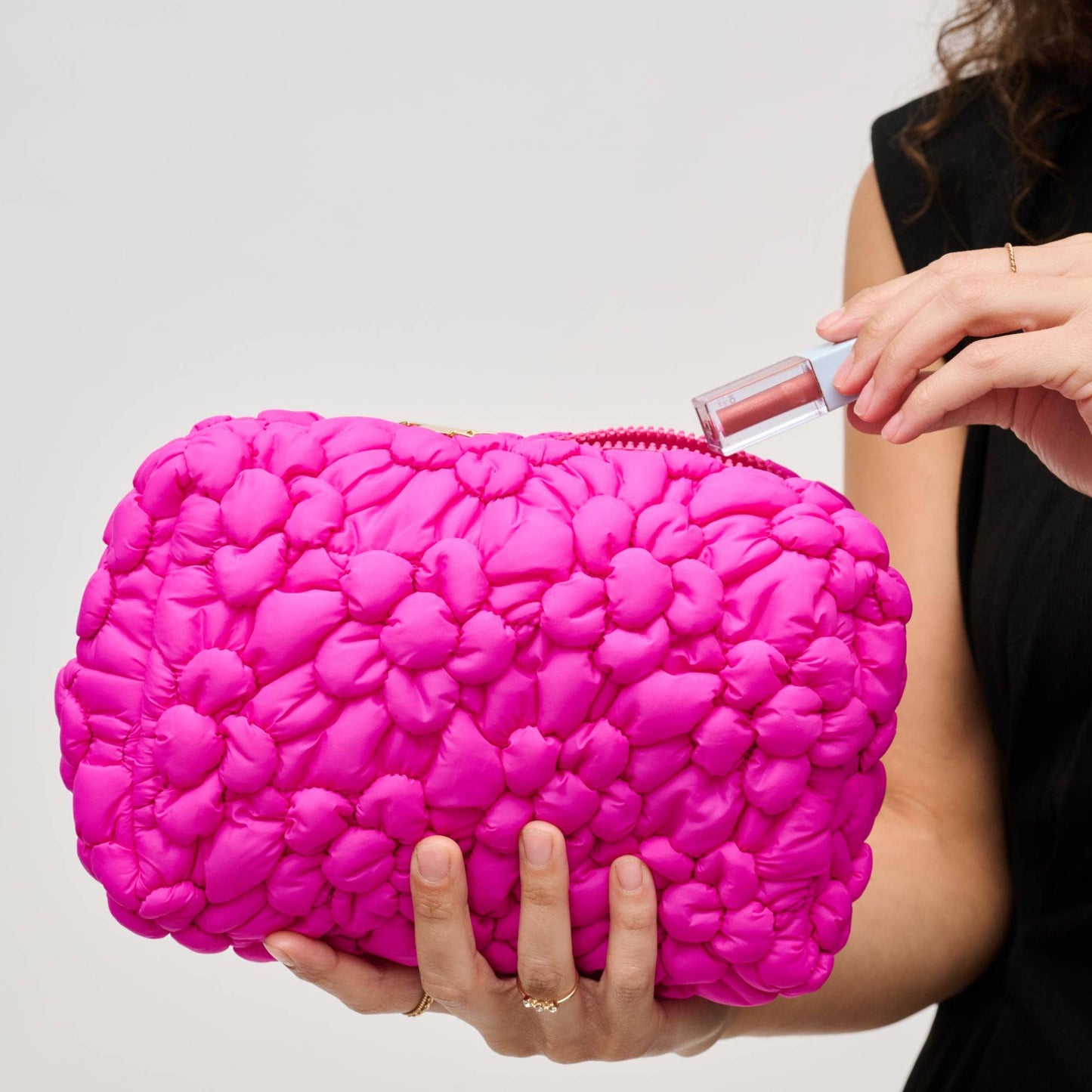 Flora Pop Nylon Cosmetic Pouch