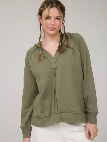 Kari Raw Edge Hoodie (4 Colors)