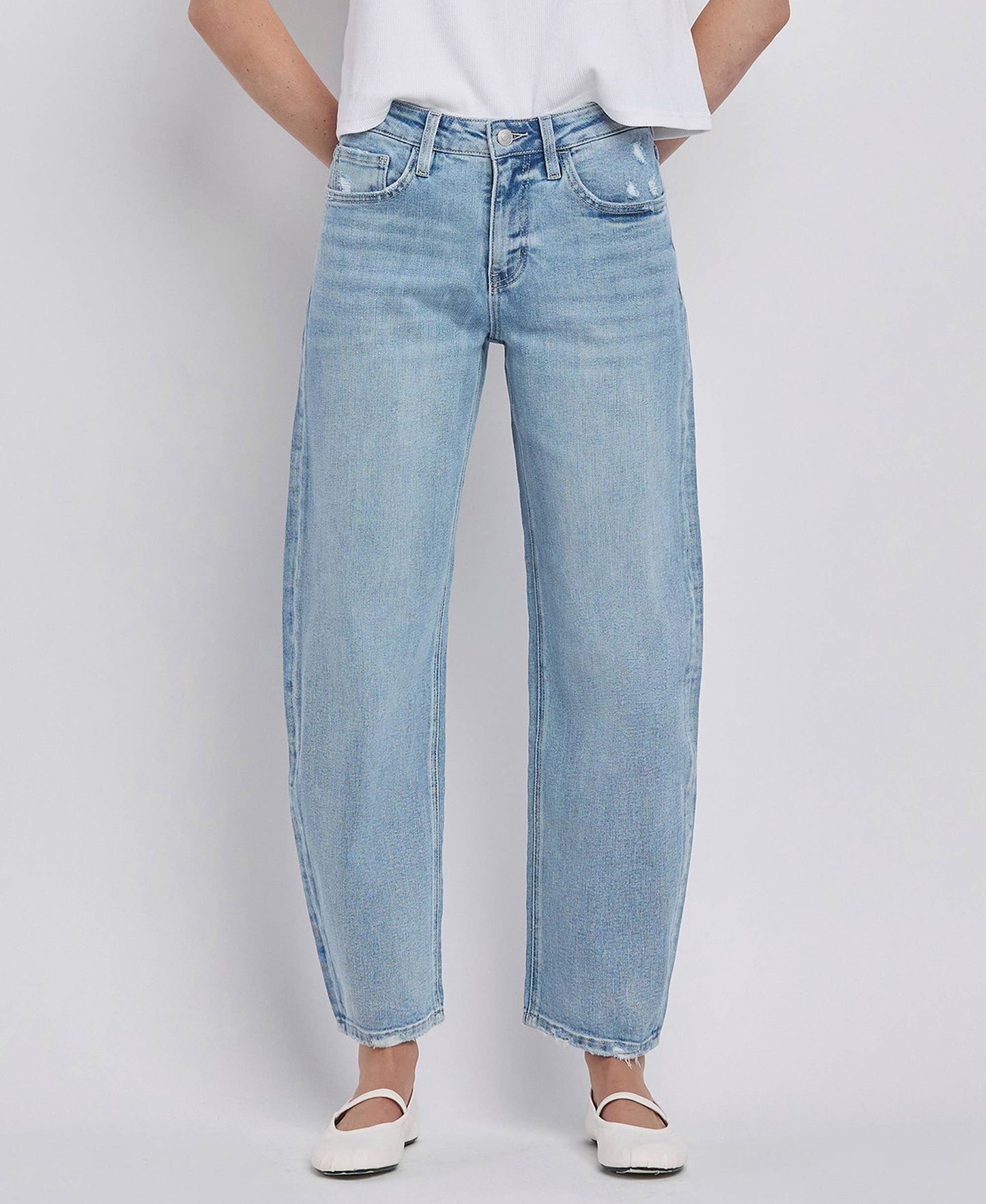 Jennie Barrel Leg Jean