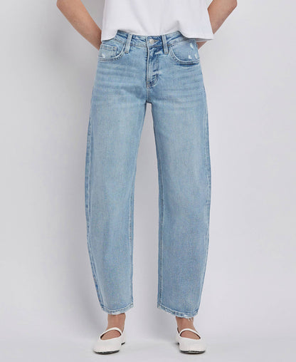 Jennie Barrel Leg Jean